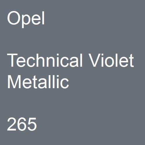 Opel, Technical Violet Metallic, 265.